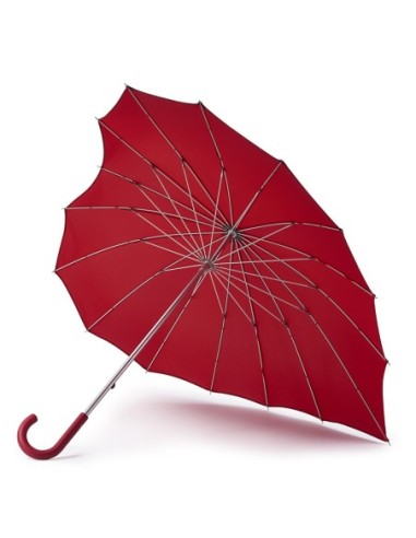 L927-024 Red (Сердце) Зонт женский трость Fulton