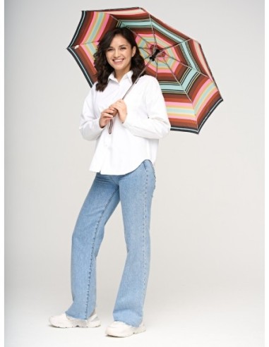 Купить зонт женский Fulton R346-1416 RodeoStripe в Надежная Джинса