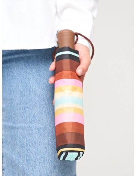 Купить зонт женский Fulton R346-1416 RodeoStripe в Надежная Джинса