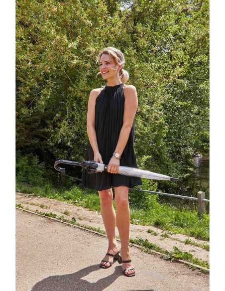 Купить зонт женский Fulton L041-01 Black (Черный) можно в Надежная Джинса