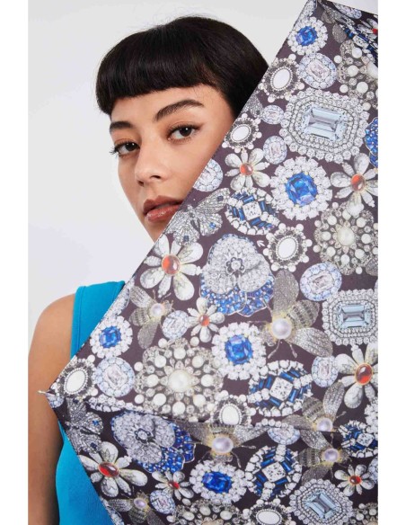 Купить зонт женский Fulton L501-4248 TheCrownJewels в Надежная Джинса