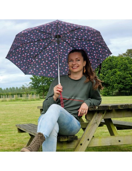 L354-4485 StrawberryGarden (Клубничный сад) Зонт женский механика Fulton