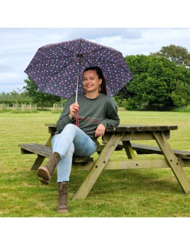 L354-4485 StrawberryGarden (Клубничный сад) Зонт женский механика Fulton