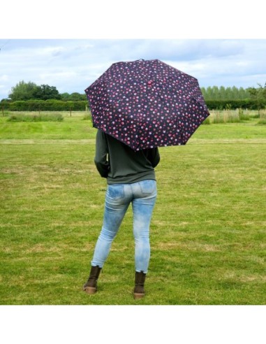 L354-4485 StrawberryGarden (Клубничный сад) Зонт женский механика Fulton