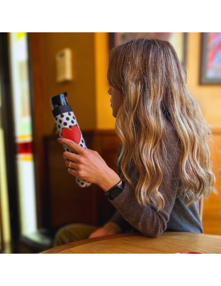 L354-4486 LoveHeartSpot (Сердце) Зонт женский механика Fulton