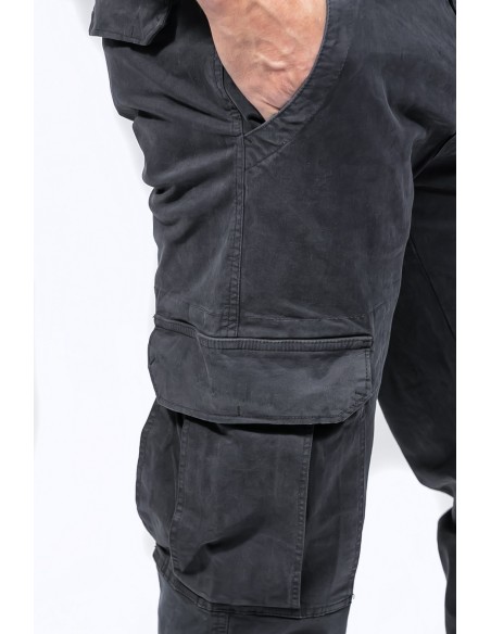 Купить джинсы карго с карманами по бокам 20059 Navy от Montana