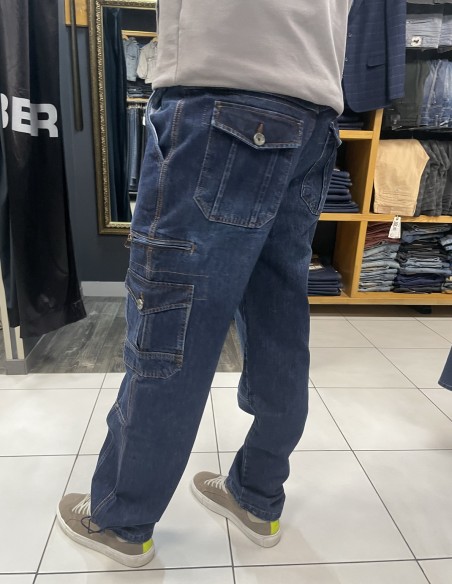 Купить джинсы Prodigy карго с карманами по бокам 5503-K 1073