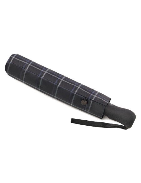 M4682 (Клетка с синим и серым) Зонт Мужской автомат Henry Backer