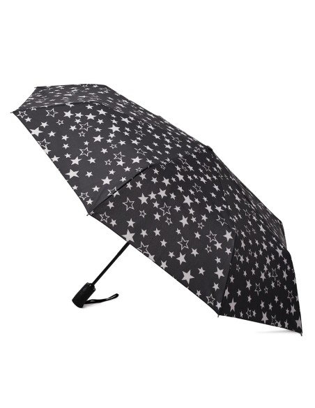 Q25807 (Звезды на черном) Зонт женский автомат Henry Backer
