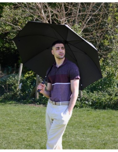 S942-01 Caddie Golf Black (Черный) Зонт мужской гольфер Fulton