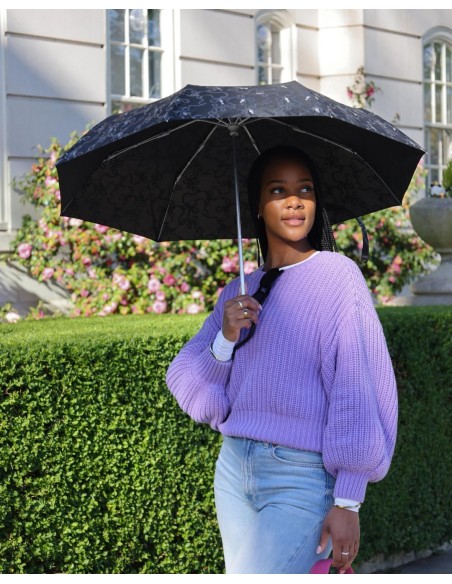 L354-4578 Glitter Bow (Блестящий бант) Зонт женский механика Fulton