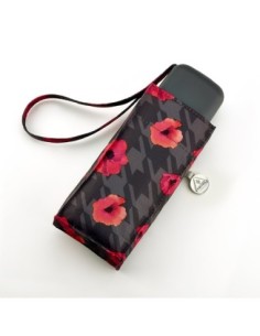 L501-4128 HoundStoothPoppy (Маки) Зонт женский механика Fulton 2