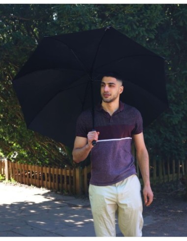 S942-01 Caddie Golf Black (Черный) Зонт мужской гольфер Fulton