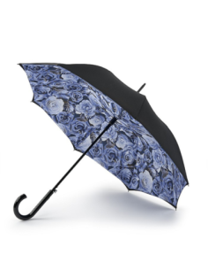 L754-4138 LiquidRose (Синие розы) Зонт женский трость автомат Fulton