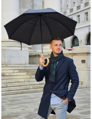 G807-01 Black (Черный) Зонт мужской трость Fulton