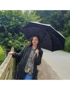 L936-4365 StrawberryThiefGraphite (Графит) Зонт женский трость Morris Co Fulton 2