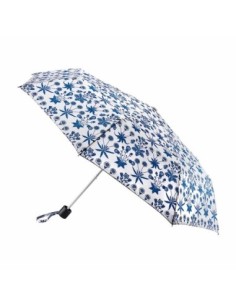 L907-4528 Daisy Blue Ivory (Голубые цветы) Зонт женский механика Morris Co Fulton