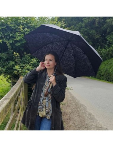 L936-4365 StrawberryThiefGraphite (Графит) Зонт женский трость Morris Co Fulton