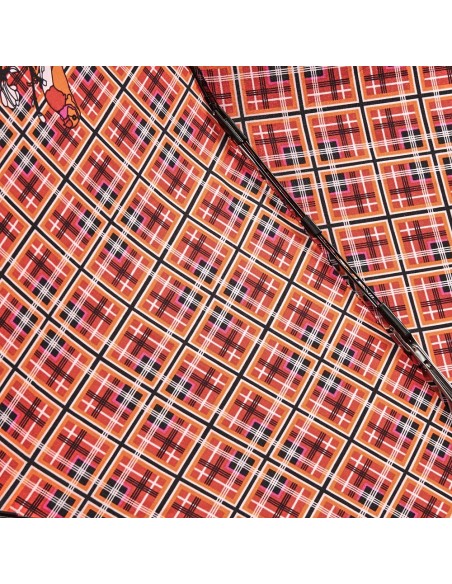 Q2204 CheckRed (Красная клетка) Зонт женский автомат Henry Backer