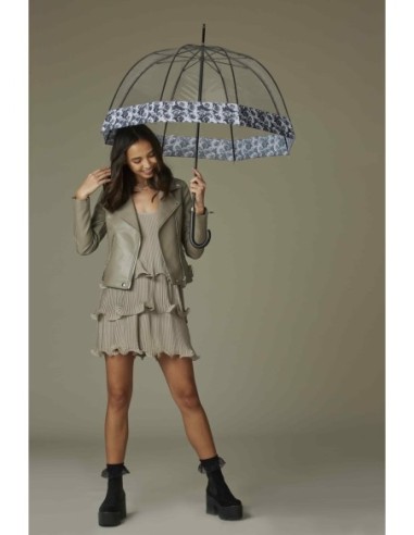 L866-3754 PhotoRose (Серые розы) Зонт женский трость Fulton