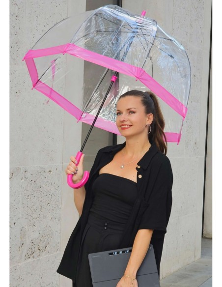 L041-022 Pink (Розовый) Зонт женский трость Fulton