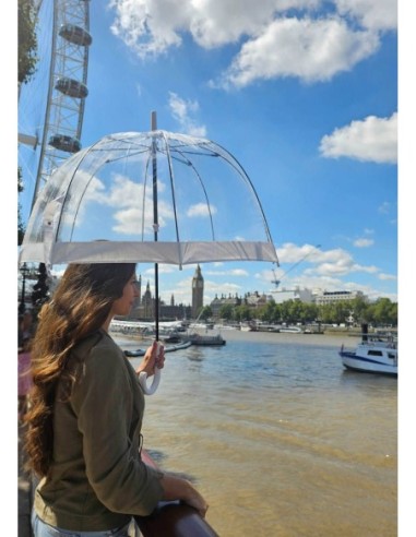 L041-02 White (Белый) Зонт женский трость Fulton