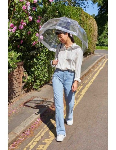 L041-03 Silver (Серебряный) Зонт женский трость Fulton