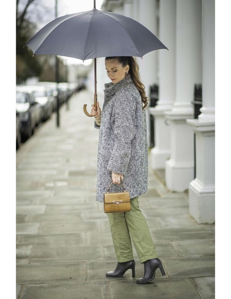 L776-01 Black (Черный) Зонт женский трость Fulton