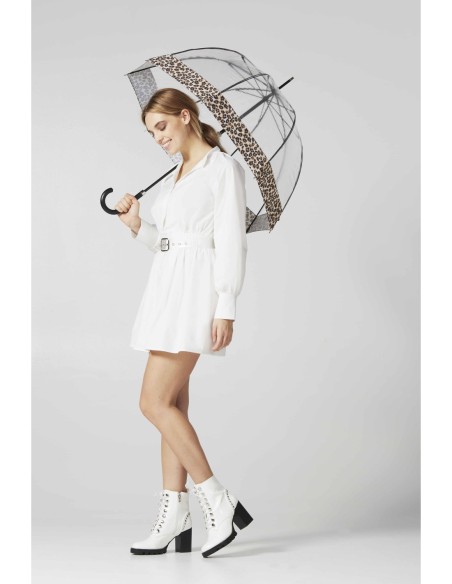 L866-4037 NaturalLeopard (Леопард) Зонт женский трость Fulton