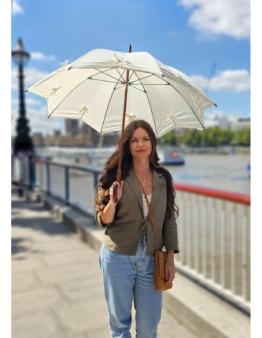 L908-2942 StarCream (Звезда кремовая) Зонт женский трость Fulton