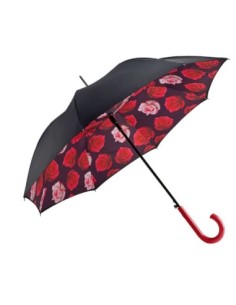 L754-4427 FloatingRoses (Красные розы) Зонт женский трость Fulton