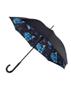 L754-4428 NightSkyFlowers (Синие цветы) Зонт женский трость Fulton