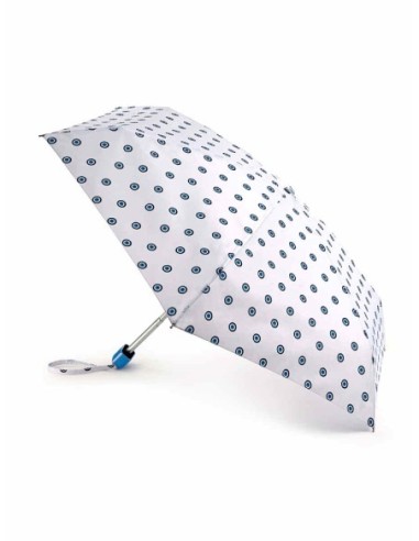L501-4372 EvilEye (Горошек на белом) Зонт женский механика Fulton