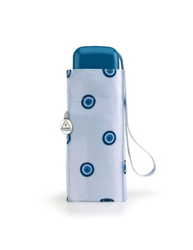 L501-4372 EvilEye (Горошек на белом) Зонт женский механика Fulton