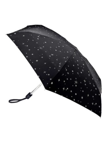 L501-4409 GlitterStarsblack (Блестящие звезды) Зонт женский механика Fulton
