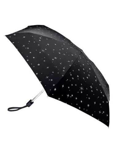L501-4409 GlitterStarsblack (Блестящие звезды) Зонт женский механика Fulton
