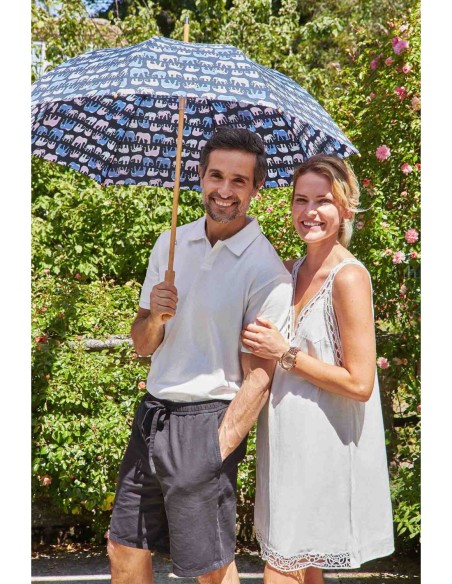 L914-4255 MarchingElephants (Слоны) Зонт женский трость Fulton