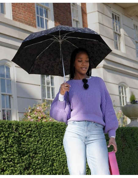 L354-4578 Glitter Bow (Блестящий бант) Зонт женский механика Fulton