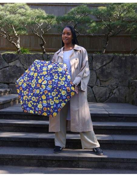 L501-4579 Tiny Bumble Bee Flora (Пчелиная флора) Зонт женский механика Fulton