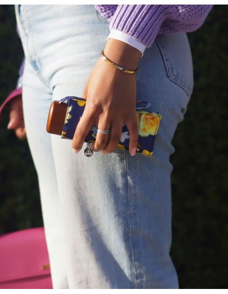 L501-4579 Tiny Bumble Bee Flora (Пчелиная флора) Зонт женский механика Fulton